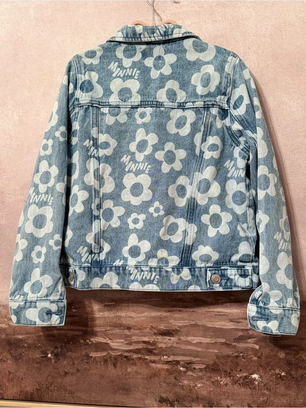 Disney Girls Minnie Mouse Denim Jacket Size M ( 7-8)